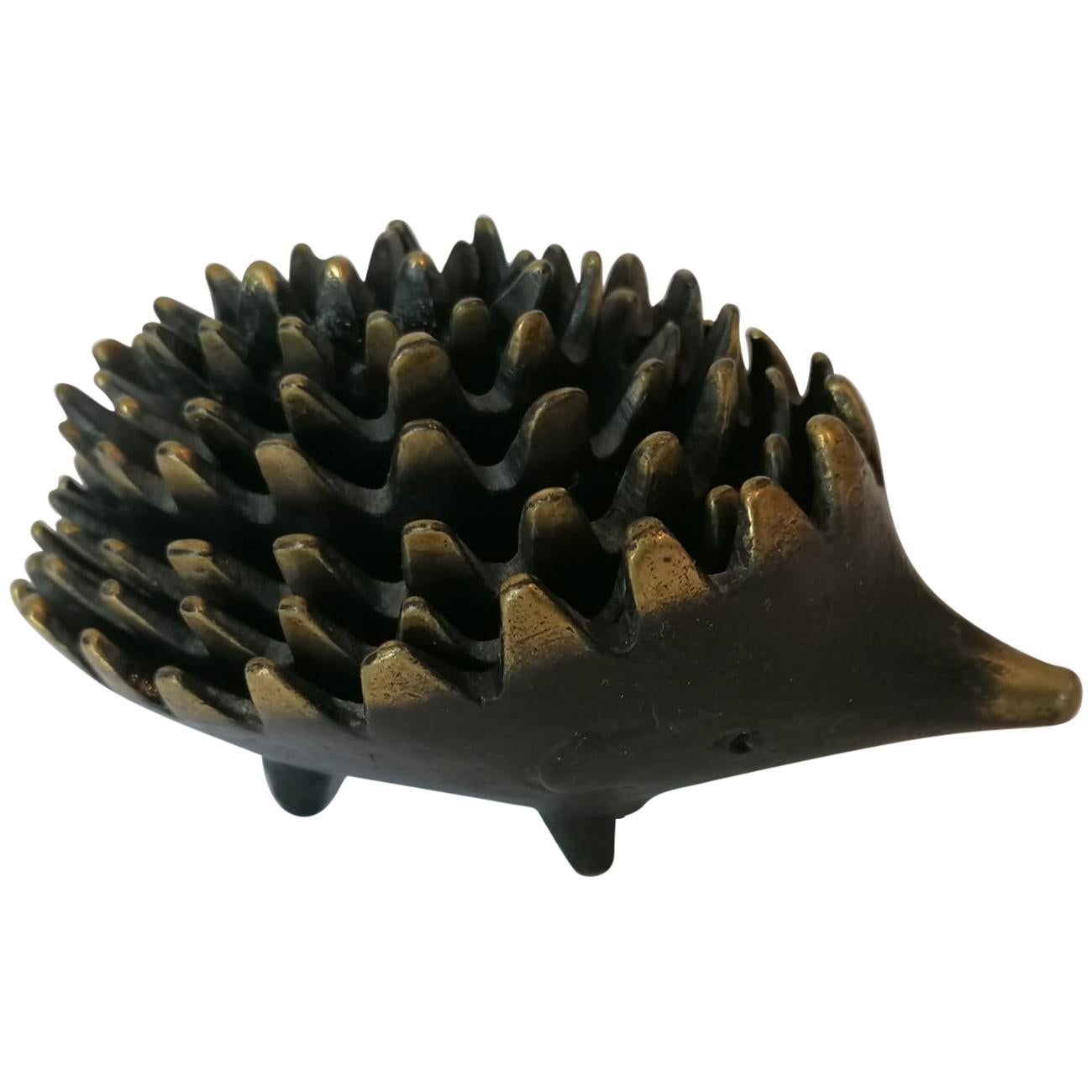 Hedgehog Ashtray Sculpture by Walter Bosse for Hertha Baller