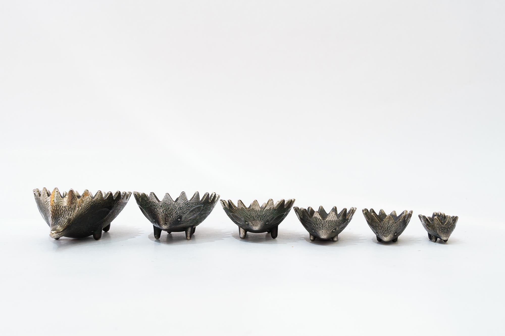 Blackened Hedgehog Ashtray, Vienna, circa Around 1950s