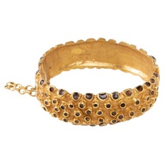 Vintage Hedgehog by Line Vautrin – Cuff bracelet in gilded bronze