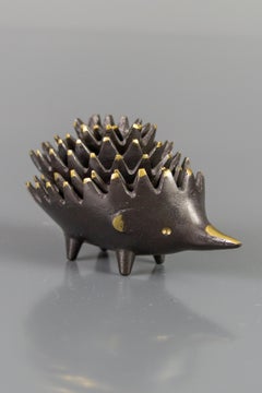 Hedgehog Sculpture Stackable Ashtrays, 1950s