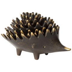 Hedgehog with Her Kids Walter Bosse Blackened Brass with Hertha Baller