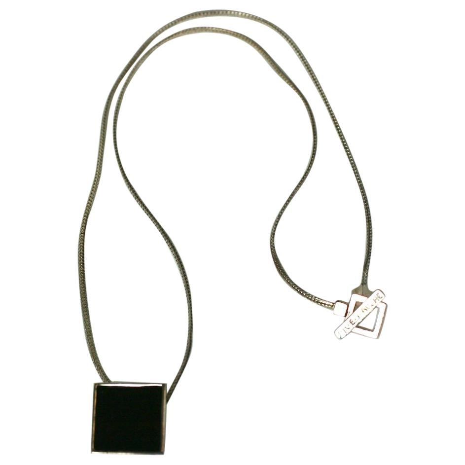Hedi Slimane for Yves Saint Laurent Enamel Necklace For Sale