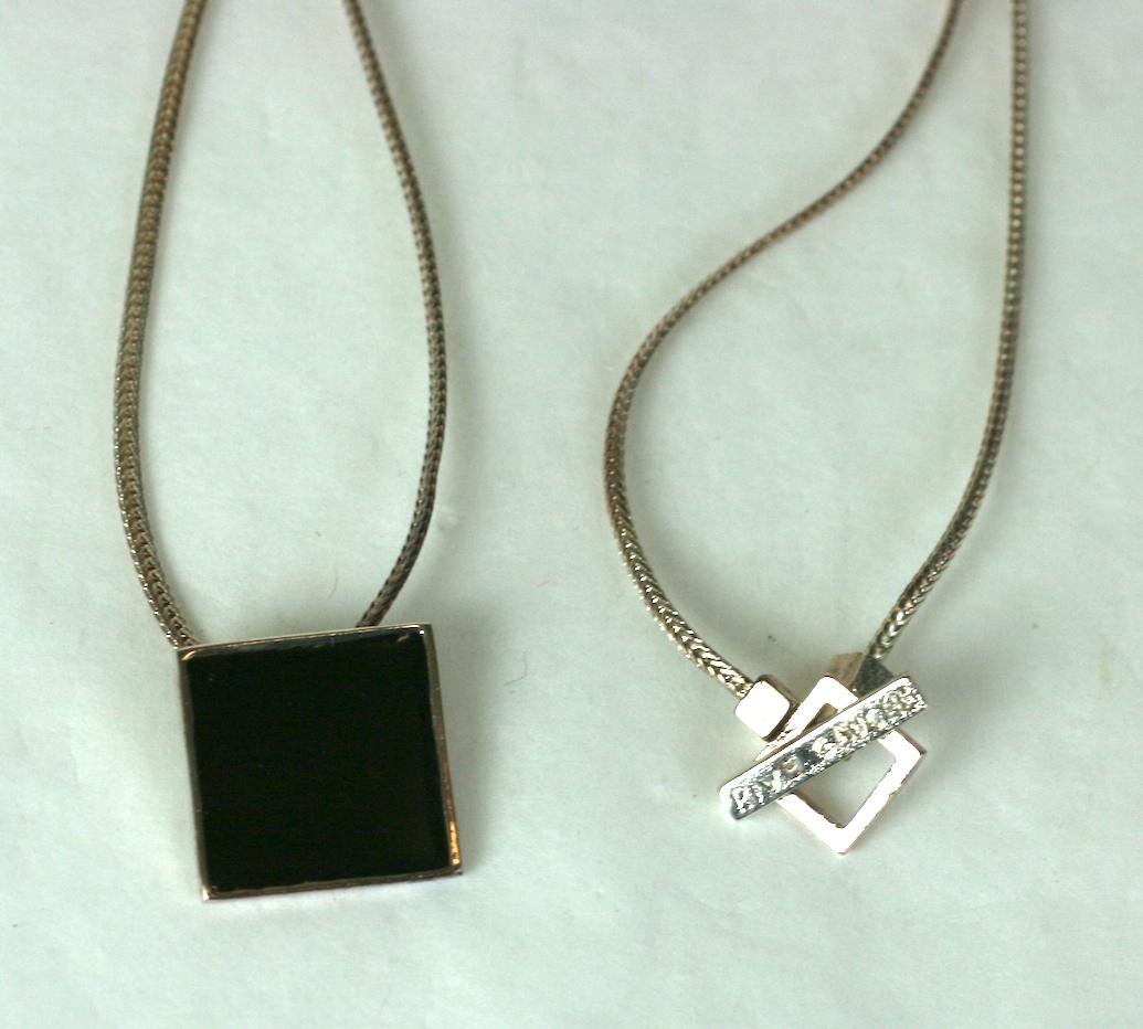 Artisan Hedi Slimane pour Yves Saint Laurent, collier en émail Rive Gauche 2003 en vente