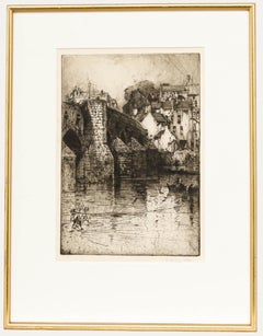 Hedley Fitton (1859-1929) - Radierung aus dem späten 19. Jahrhundert, Devorgilla-Brücke