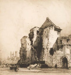 Hedley Fitton (1859-1929) - Late 19th Century Etching, St. Andrew’s Castle