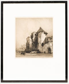 Hedley Fitton (1859-1929) - Radierung des späten 19. Jahrhunderts, St. Andrew's Castle