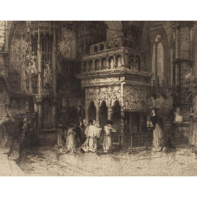 Hedley Fitton RE Hedley Fitton RE (18571929) 1910 Etching, Shrine