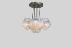 Lustre de la série Hedron par Furthur Design, fait main en verre opalin moderne 2026