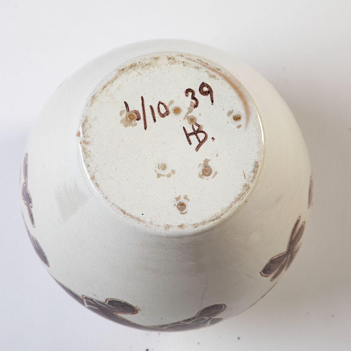 Hedwig Bollhagen Ceramic Vase with Tiger Motif, Signed and Dated 1939 en vente 2