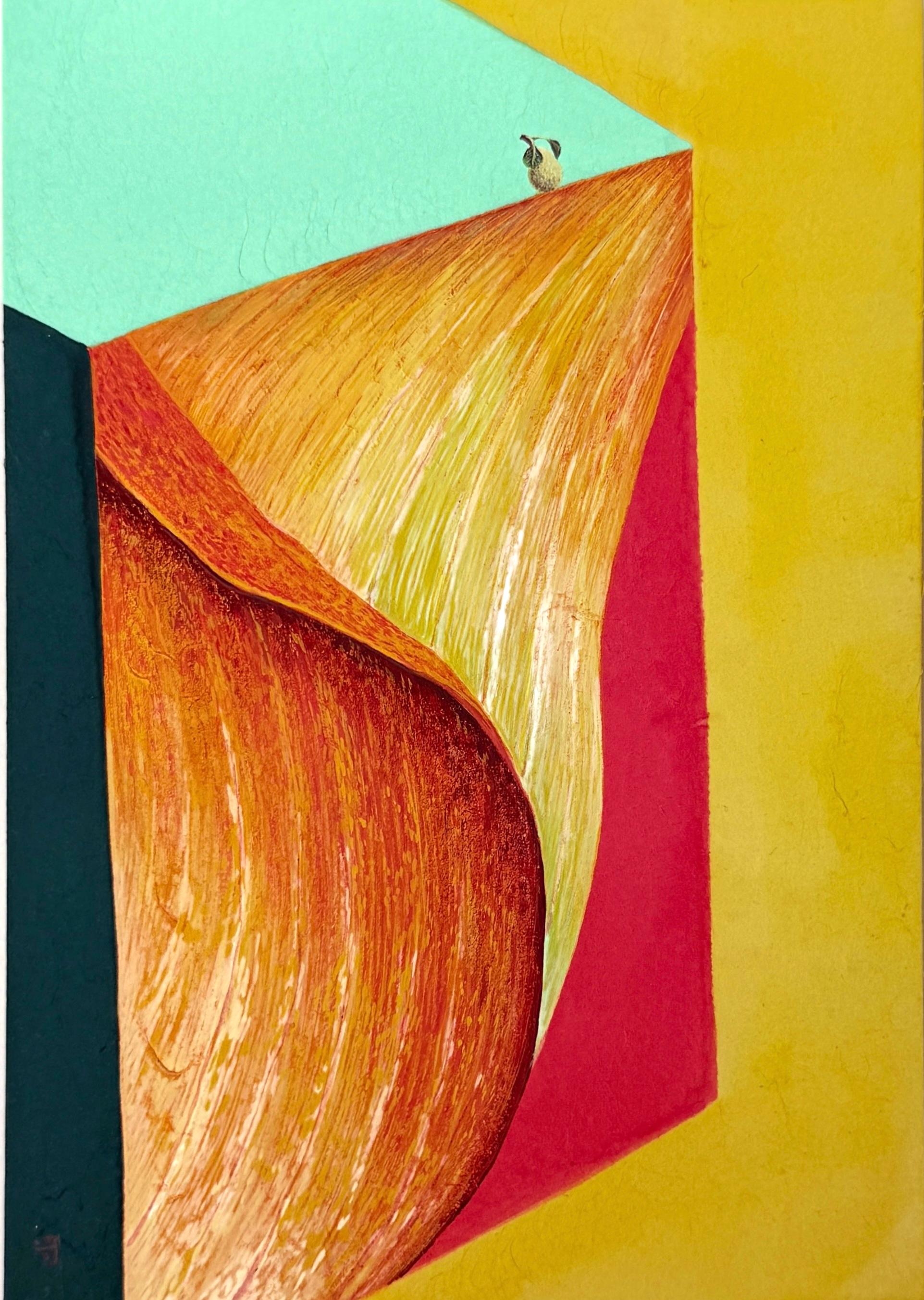 Pear, Flower Petal, Original Painting