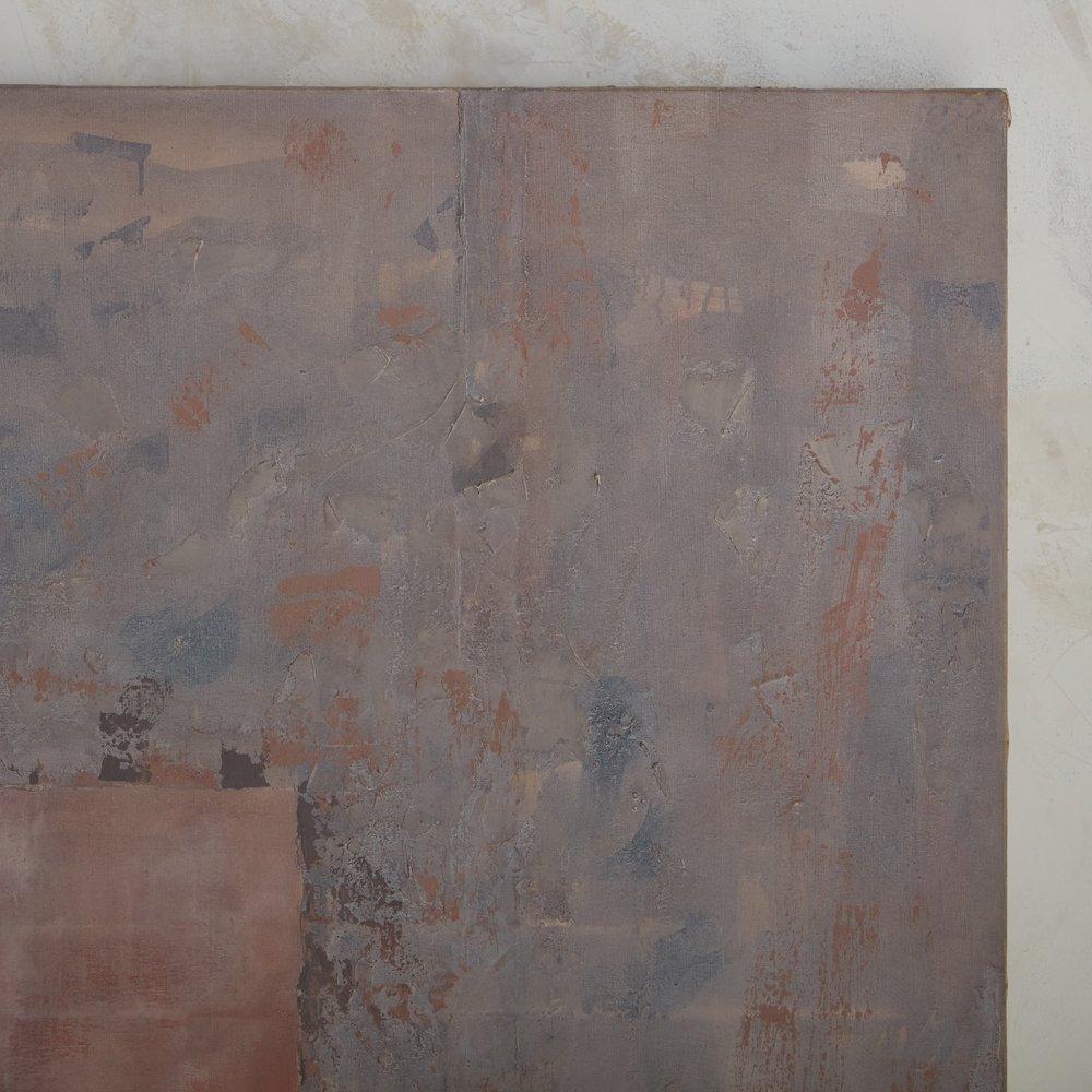Canvas ‘Hégire Viii’ Monumental Abstract Painting by Marjolaine Degremont, 1986