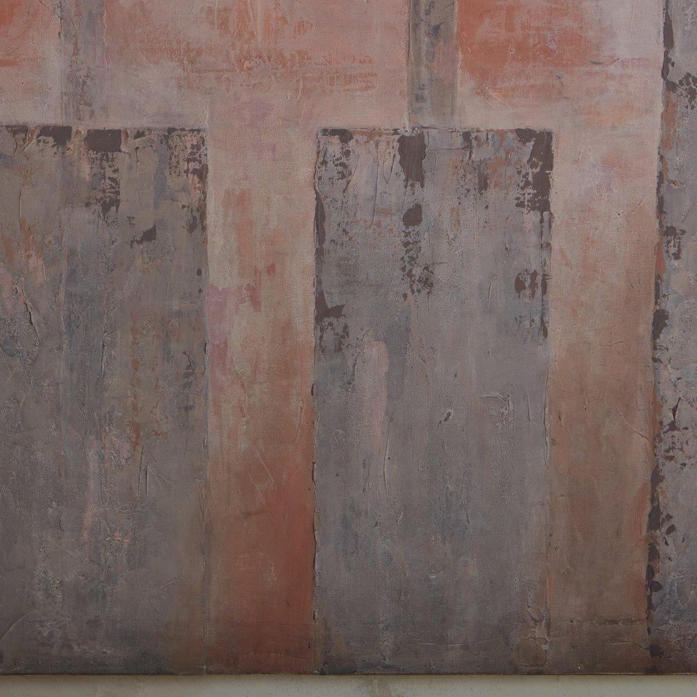 ‘Hégire Viii’ Monumental Abstract Painting by Marjolaine Degremont, 1986 For Sale 1