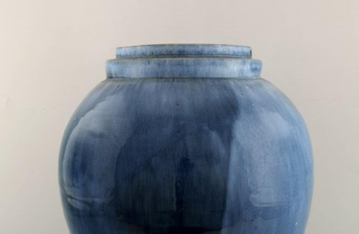 Hegnetslund Lervarefabrik, Denmark, Large Hanging Vase in Glazed Ceramics In Good Condition In Copenhagen, DK