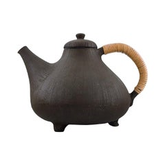 Retro Hegnetslund Lervarefabrik, Denmark, Rare Teapot in Stoneware, 1960s