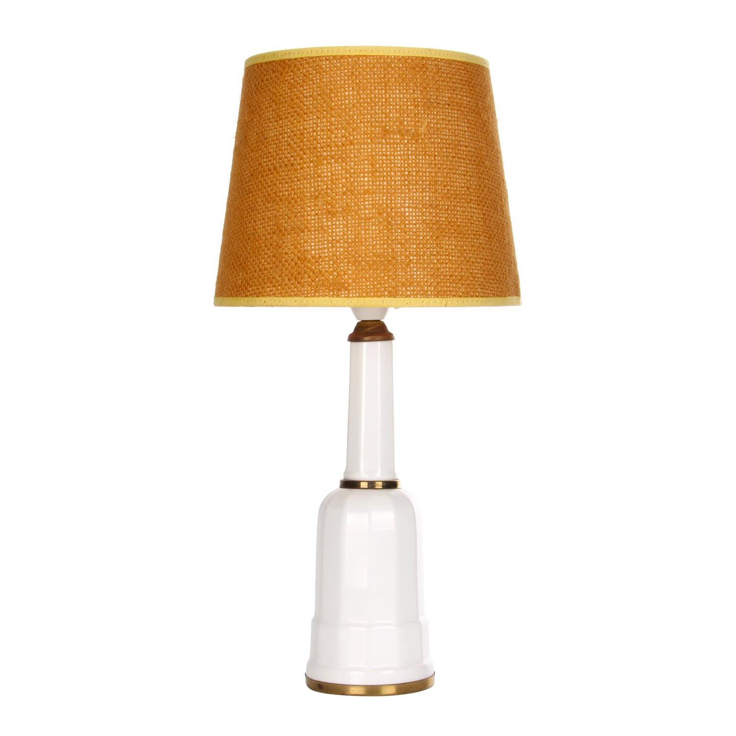 Heiberg Table Light by Soholm in the 1960s, with Vintage Hessian Shade Included