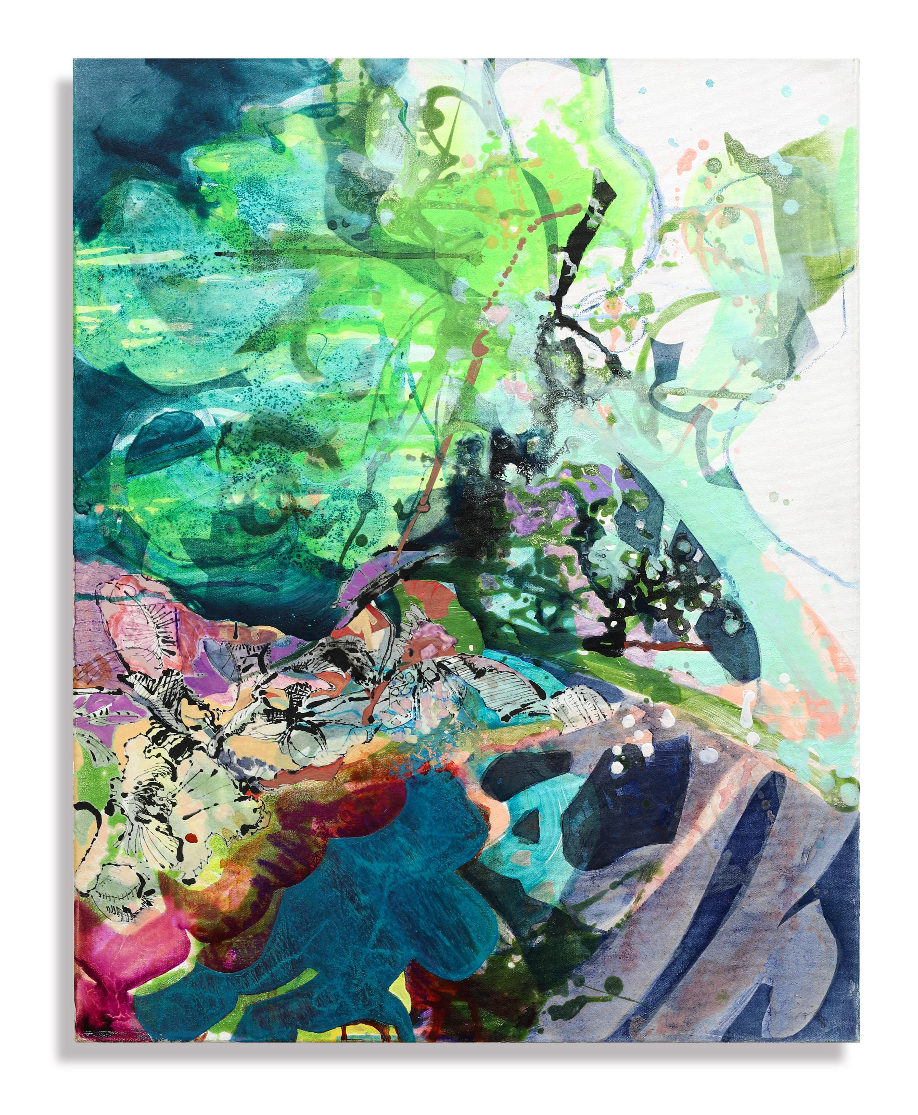 Heide Follin Abstract Painting - Protist