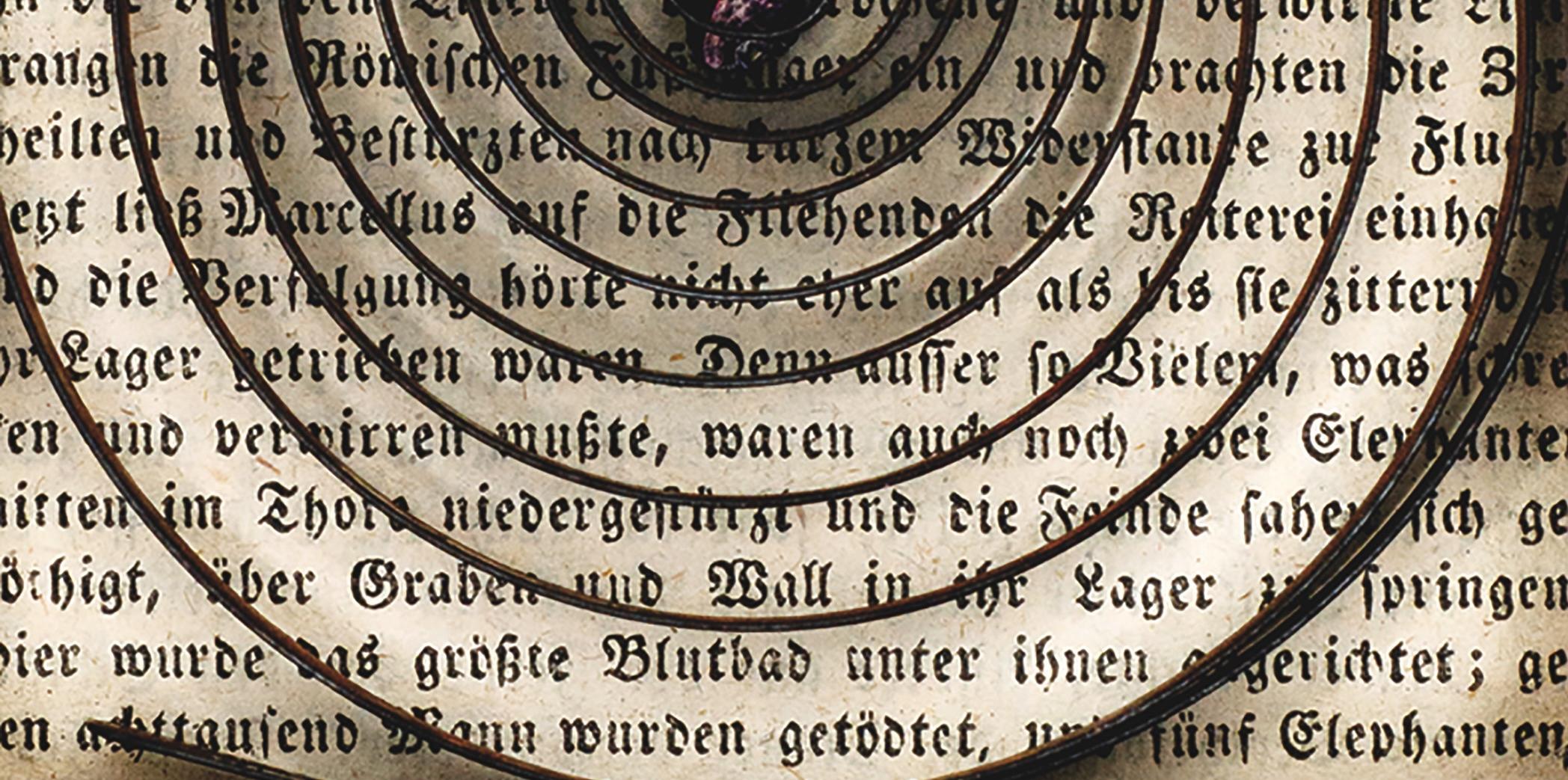 Assemblage in einem jahrhundertealten, ausgegrabenen Buch: 'Fana' im Angebot 3