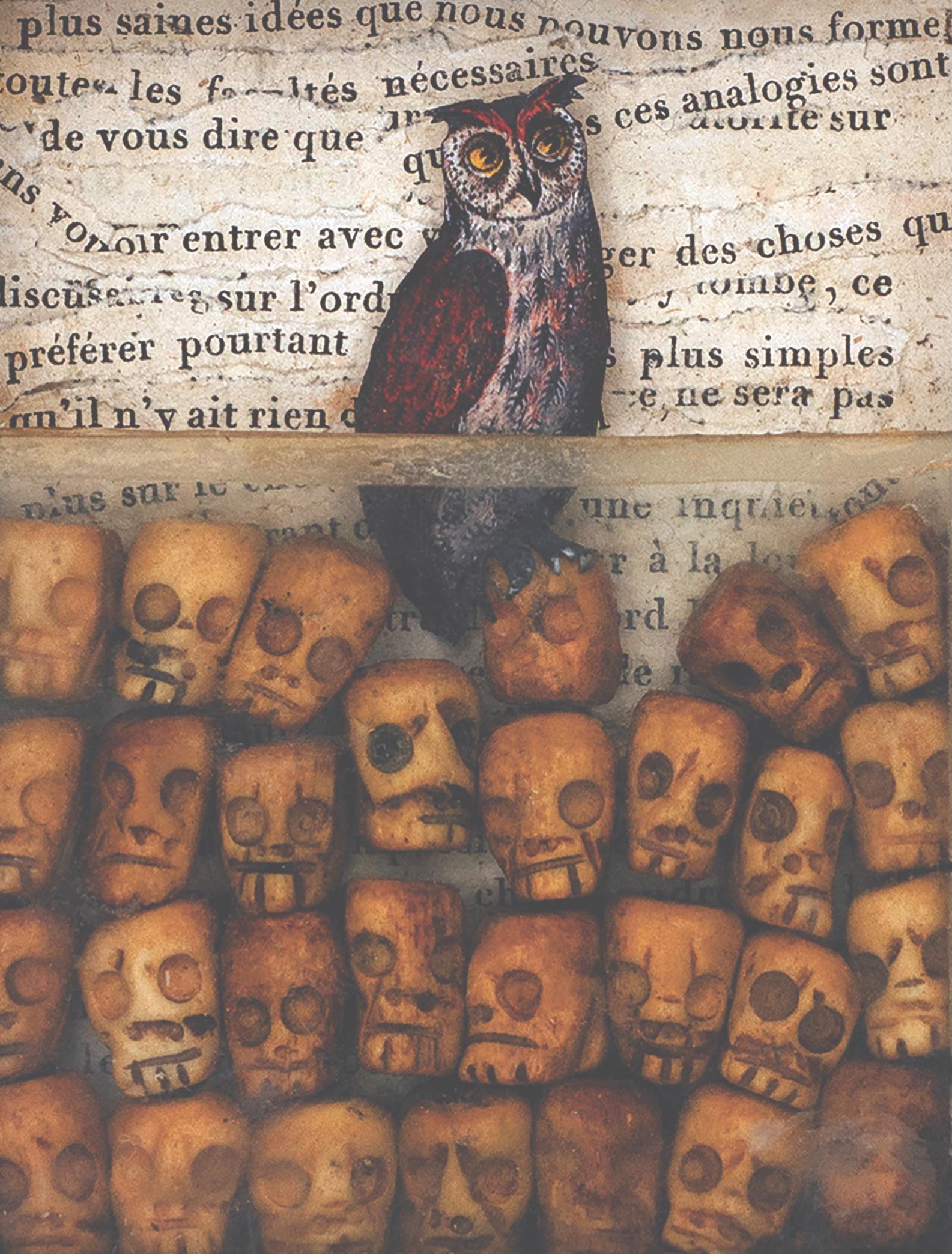 Flaco XII (Die Bürde der Konformität.) (Assemblage), Mixed Media Art, von Heide Hatry