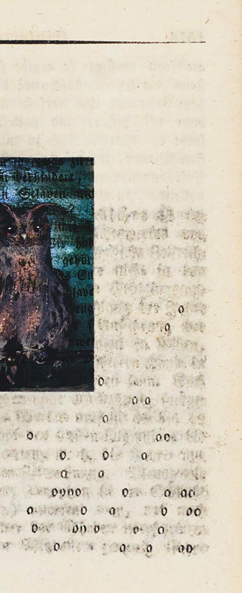 Assemblage in century old excavated book: 'One of a Kind' For Sale 3