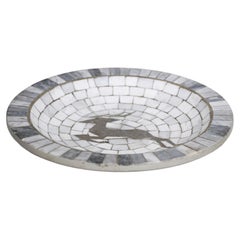 Heide Mosaic Vide Poche Dish, Marble, Mid-Century Modern, 1940s