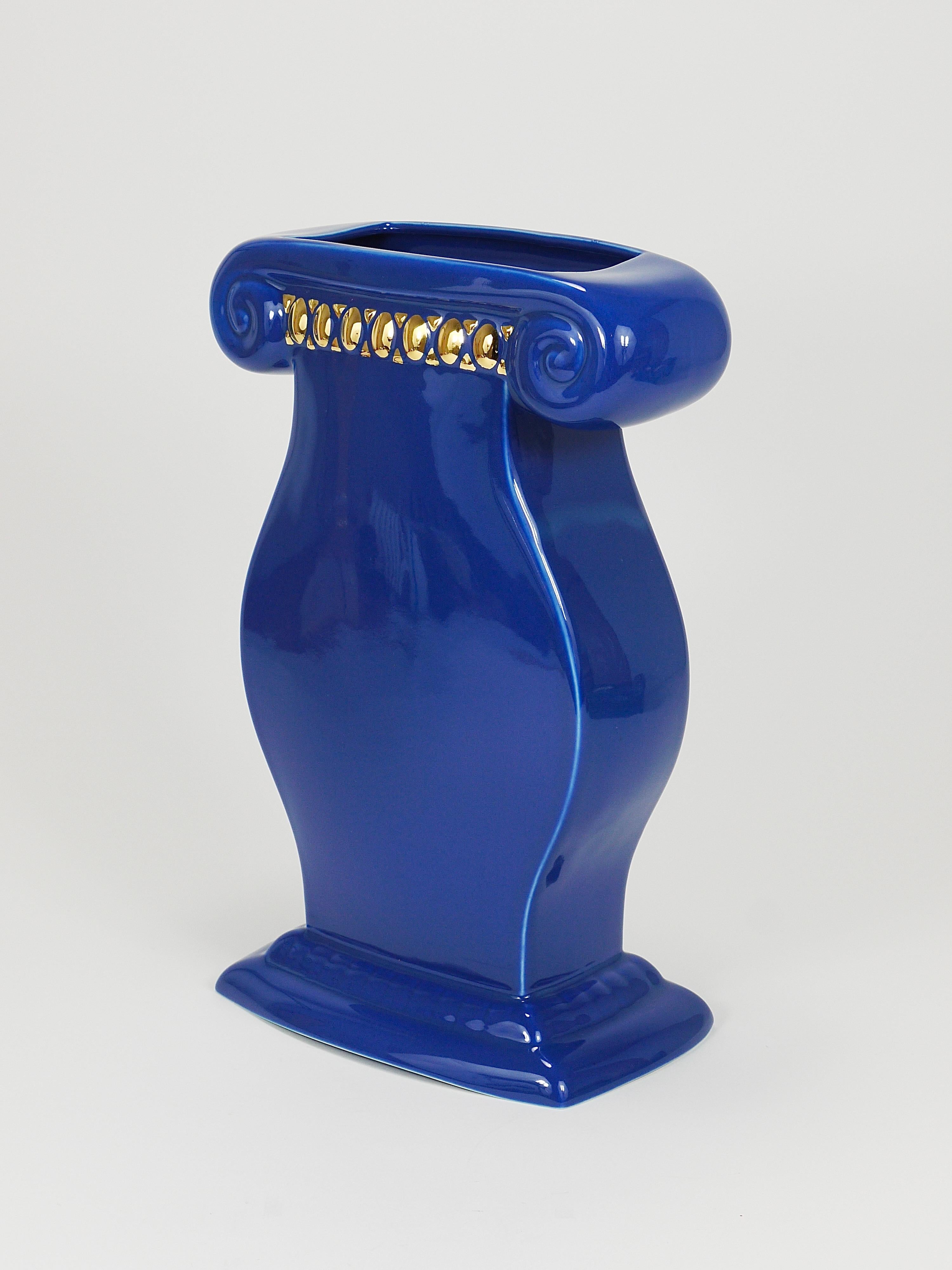 Grand vase postmoderne Memphis Design Heide Warlamis, collection Vienne, années 1980 en vente 3