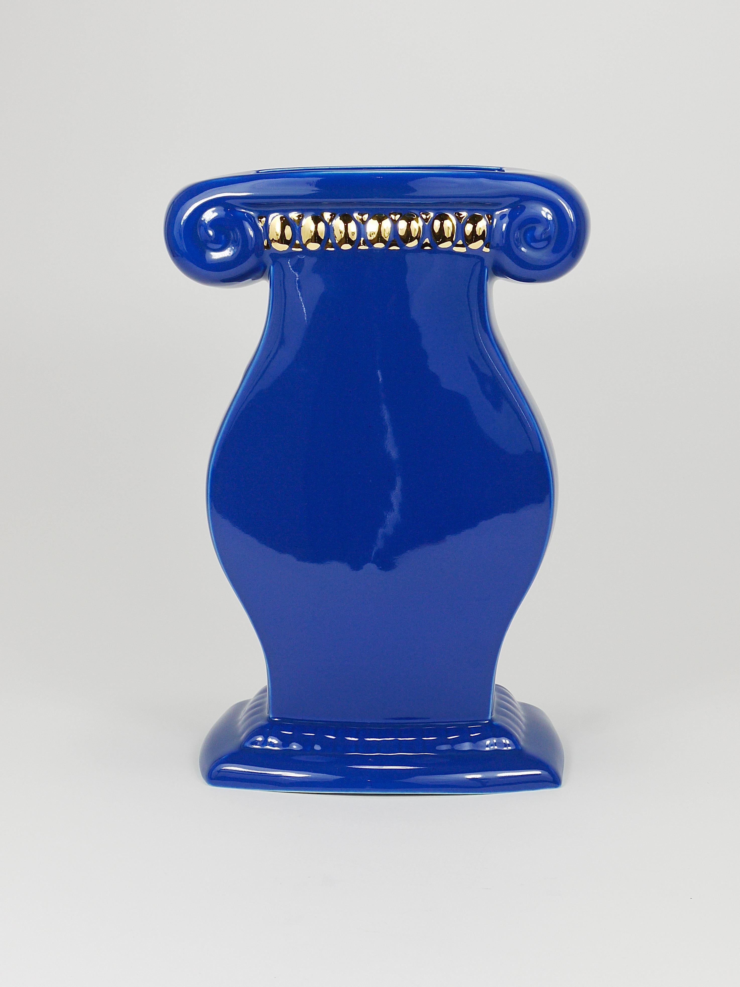 Grand vase postmoderne Memphis Design Heide Warlamis, collection Vienne, années 1980 Bon état - En vente à Vienna, AT