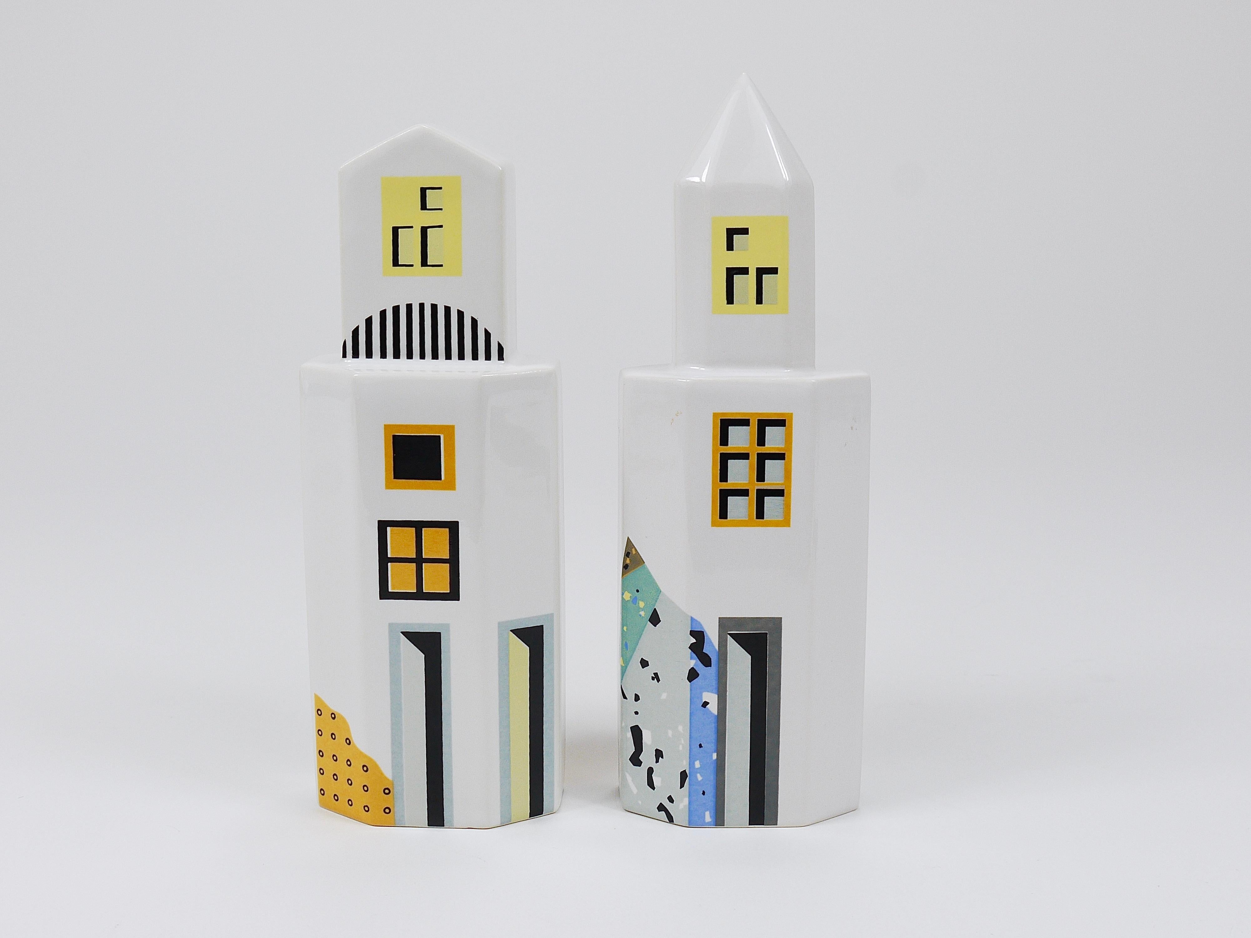 Heide Warlamis Salero Pimentero Rascacielos Postmoderno, Colección Viena 1990 en venta 5