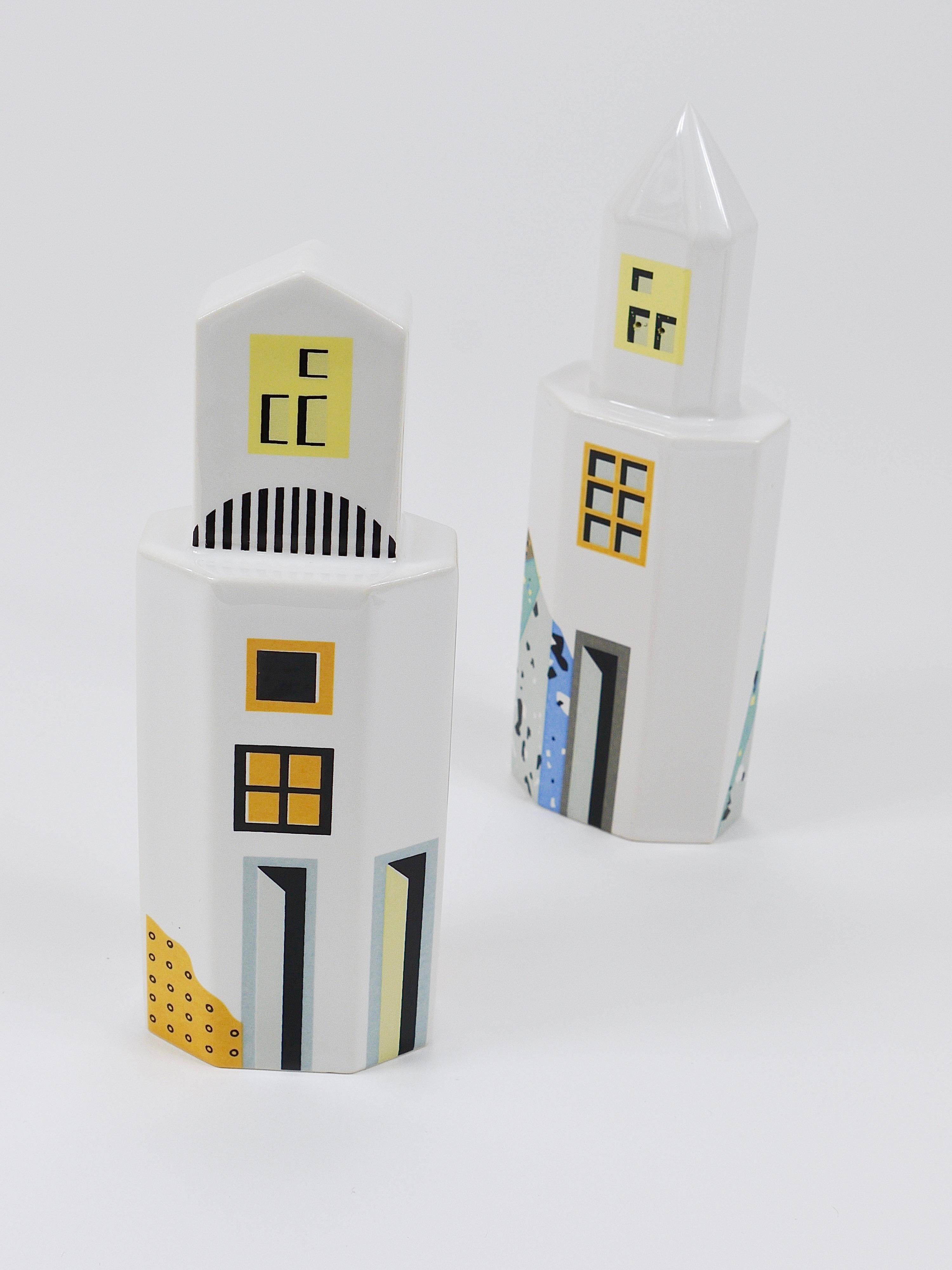 Heide Warlamis Salero Pimentero Rascacielos Postmoderno, Colección Viena 1990 en venta 10
