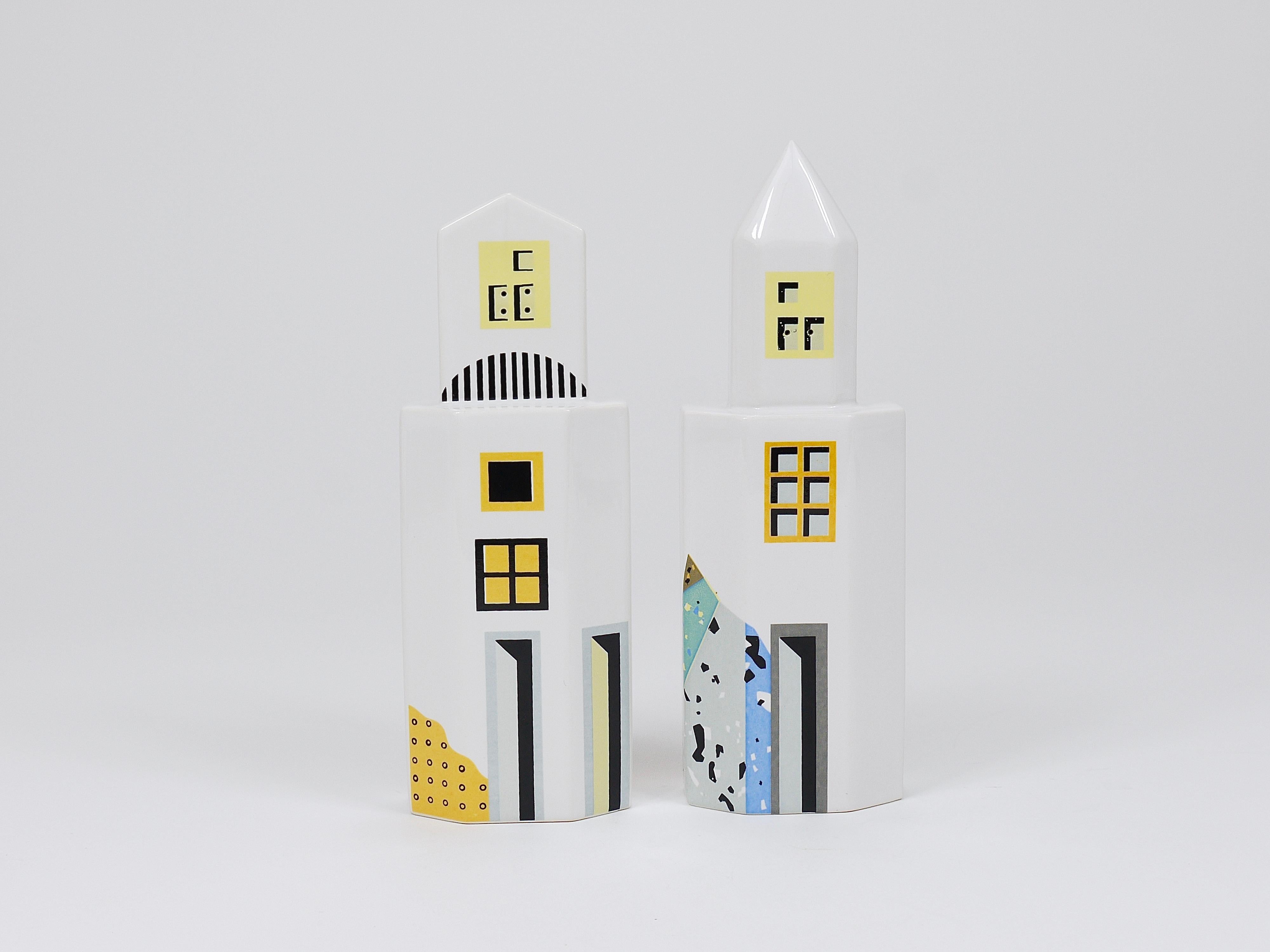 Heide Warlamis Salero Pimentero Rascacielos Postmoderno, Colección Viena 1990 finales del siglo XX en venta