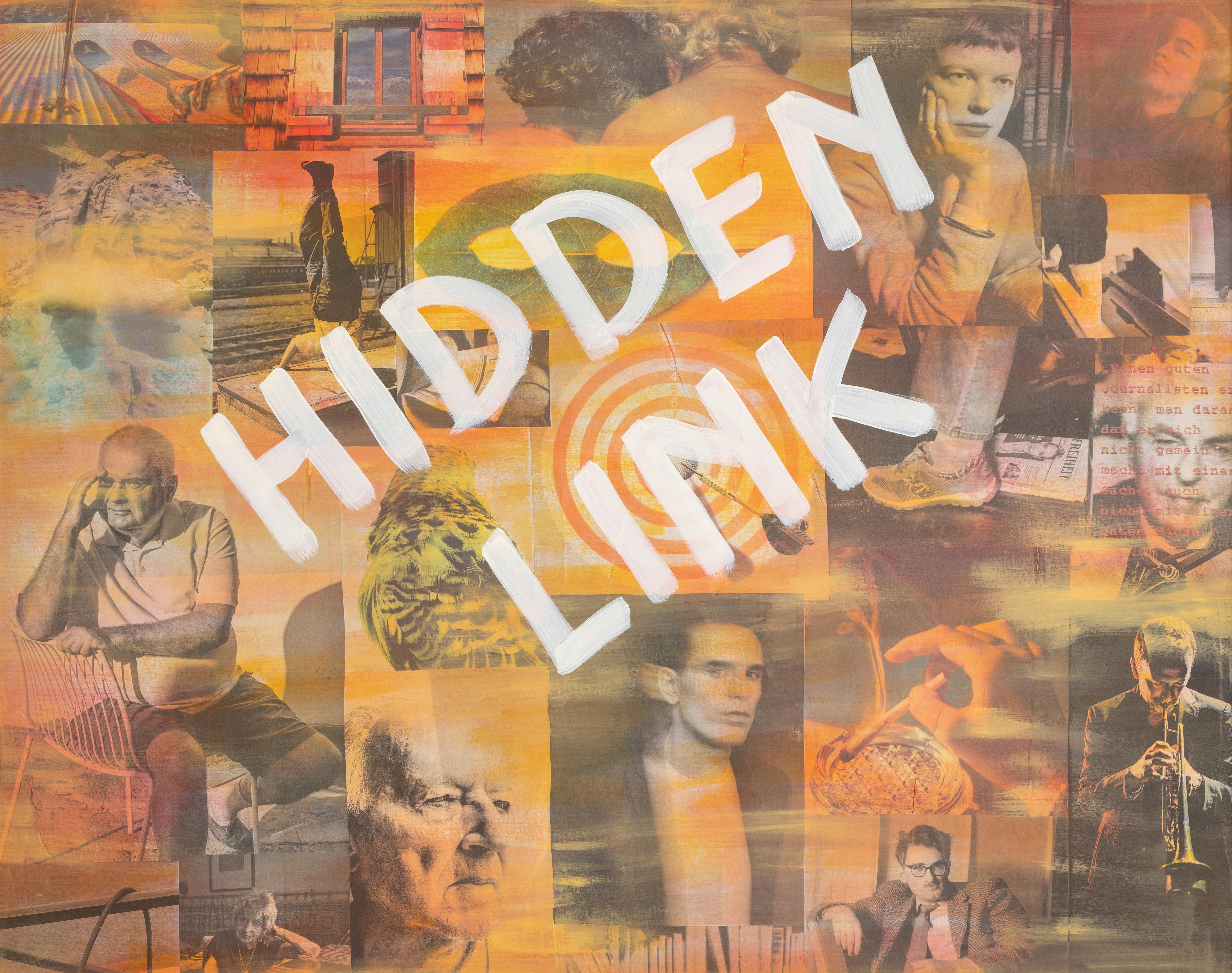 Hidden Link - Mixed Media Art by Heidemaria Abfalterer