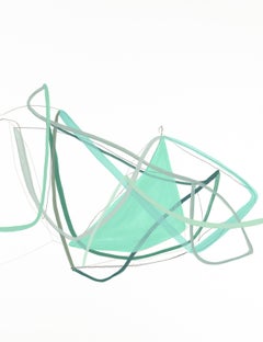 Air Drawing II (Mint), Painting, Acrylic on Paper