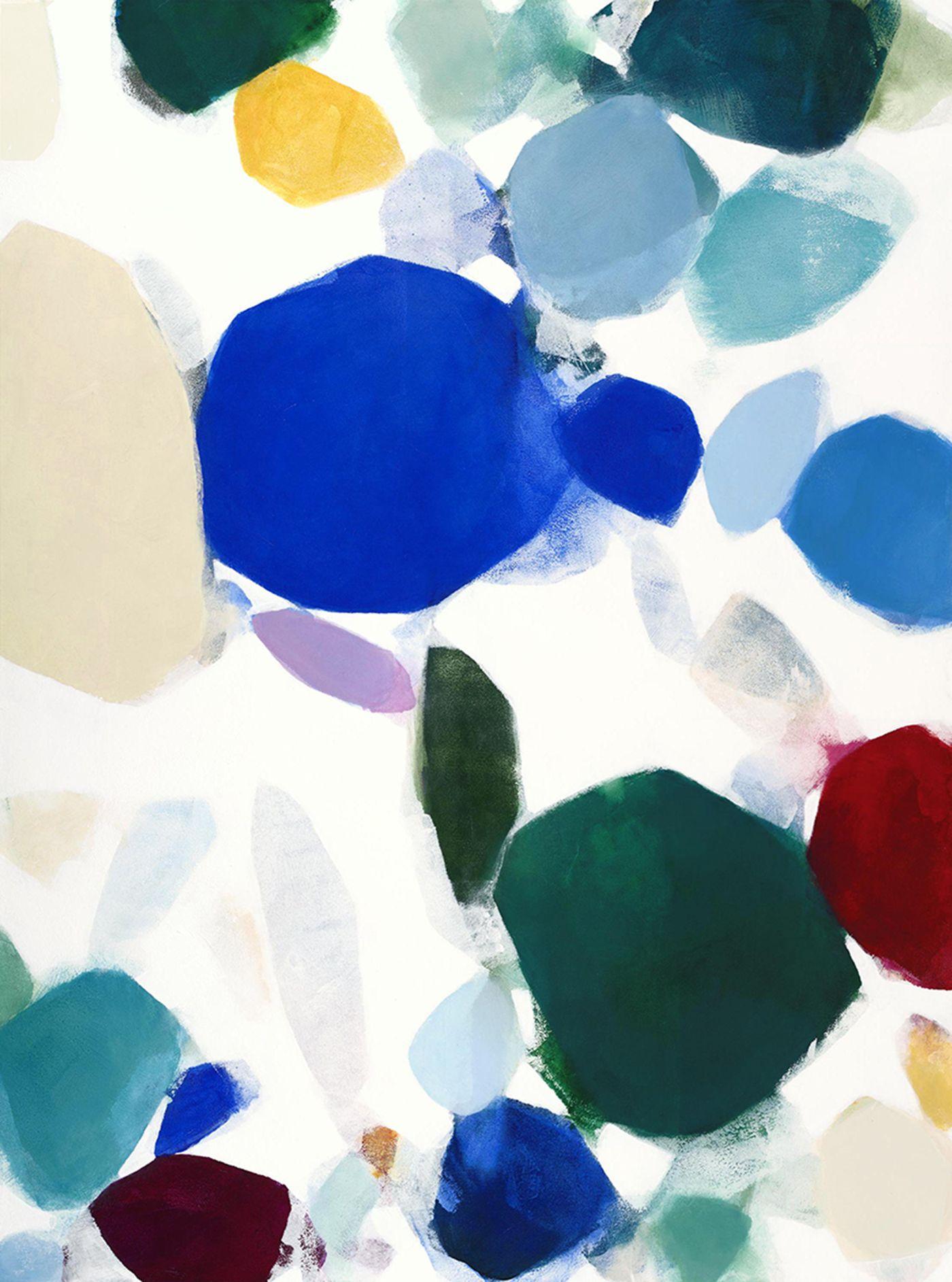 Abstract Painting Heidi Carlsen-Rogers - Kaleidoscope de la côte est I, peinture, acrylique sur toile