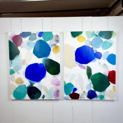 Küstenlinie Kaleidoskop II, Gemälde, Acryl auf Leinwand