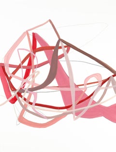 Love Knot III (Red), Painting, Acrylic on Paper