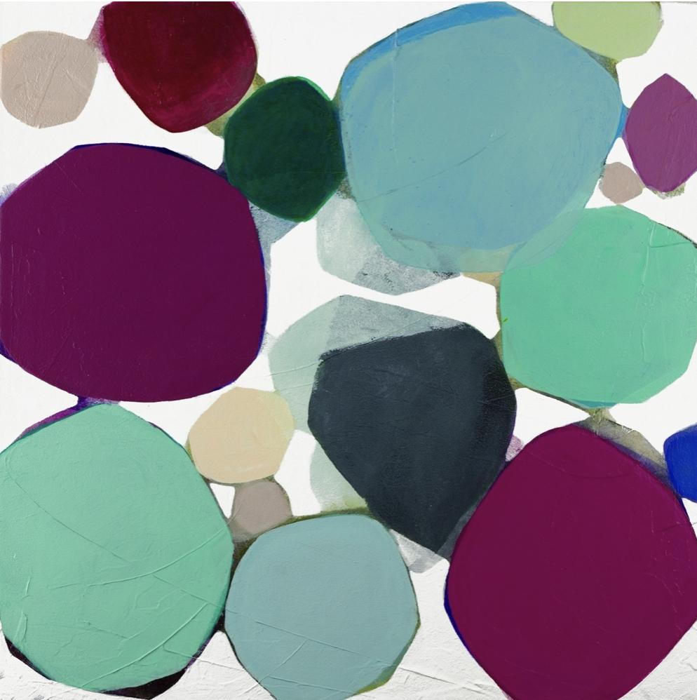 Seaglass I, Pittura, Acrilico su tela - Painting di Heidi Carlsen-Rogers