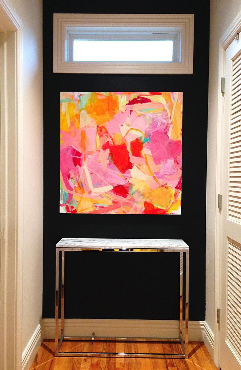 Puoi sempre portarmi dei fiori., Pittura, Acrilico su tela - Painting di Heidi Carlsen-Rogers