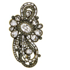Heidi Daus Classically Curated Crystal Accented Pin Brooch