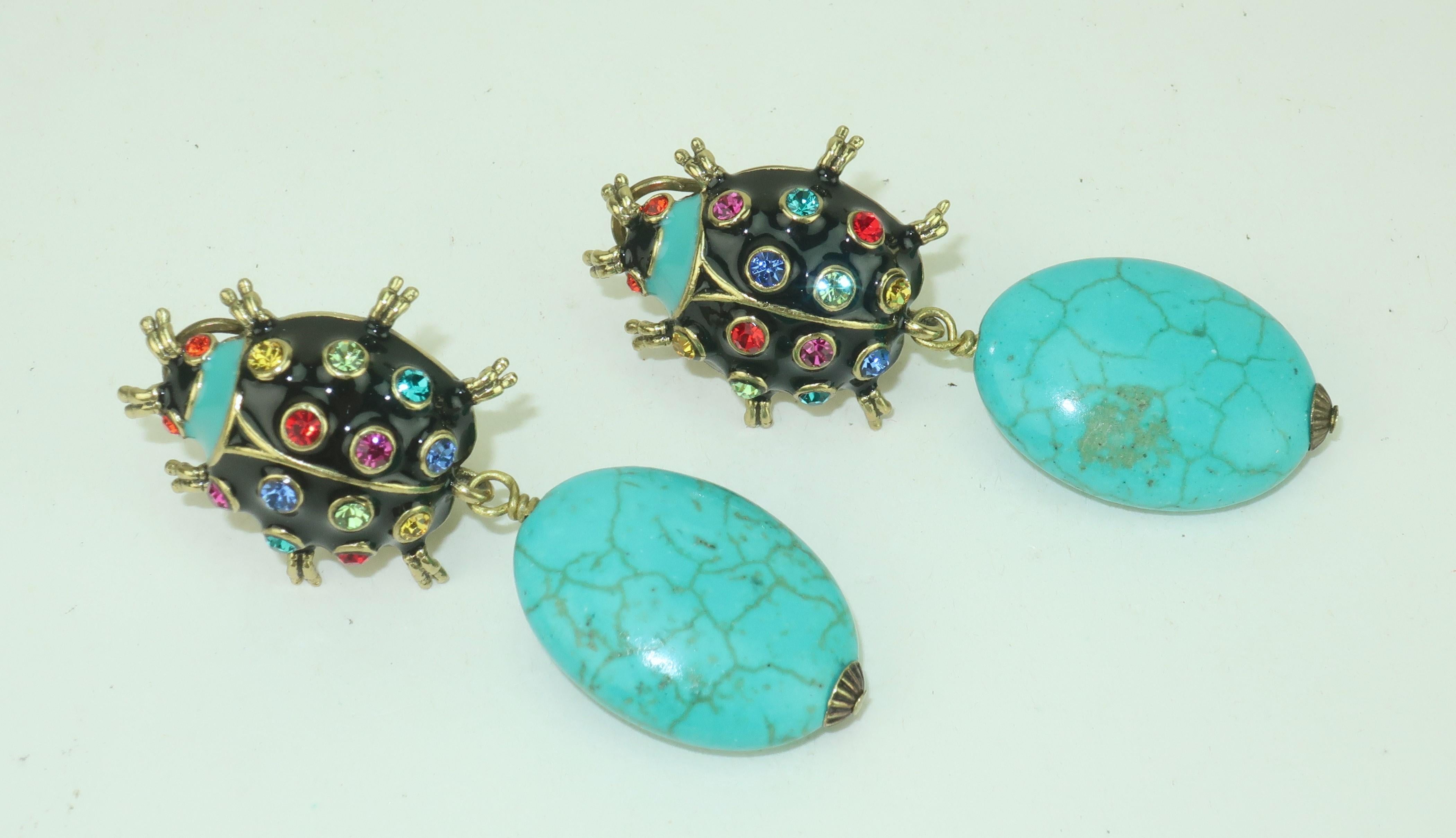 Women's HEIDI DAUS ‘Critter Couture’ Ladybug Dangle Earrings For Sale