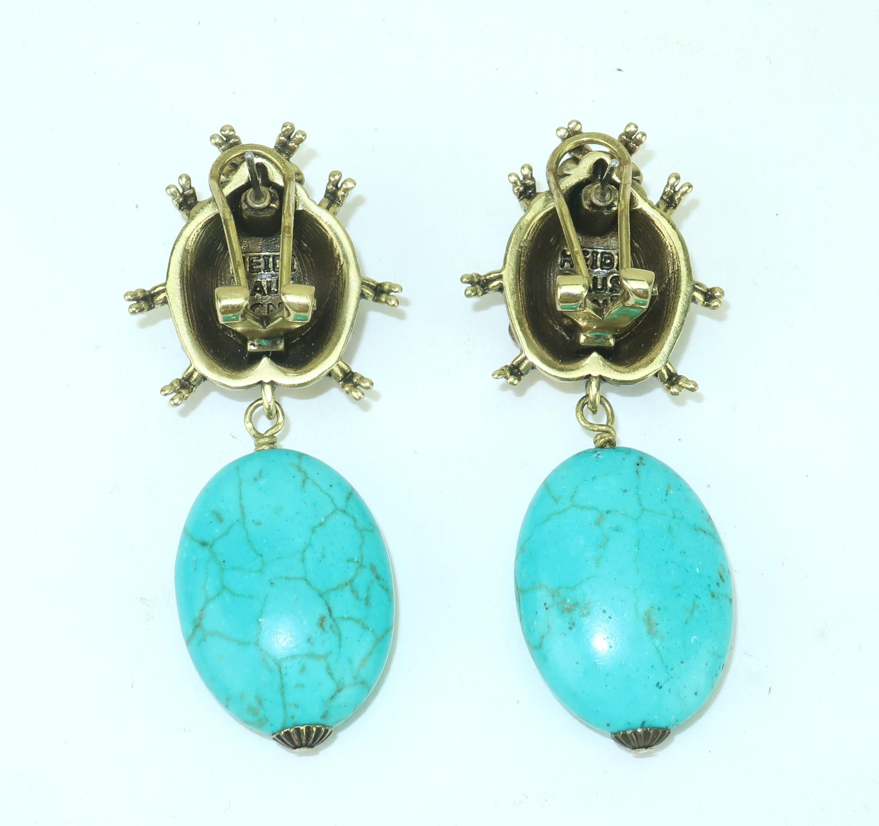 HEIDI DAUS ‘Critter Couture’ Ladybug Dangle Earrings For Sale 1