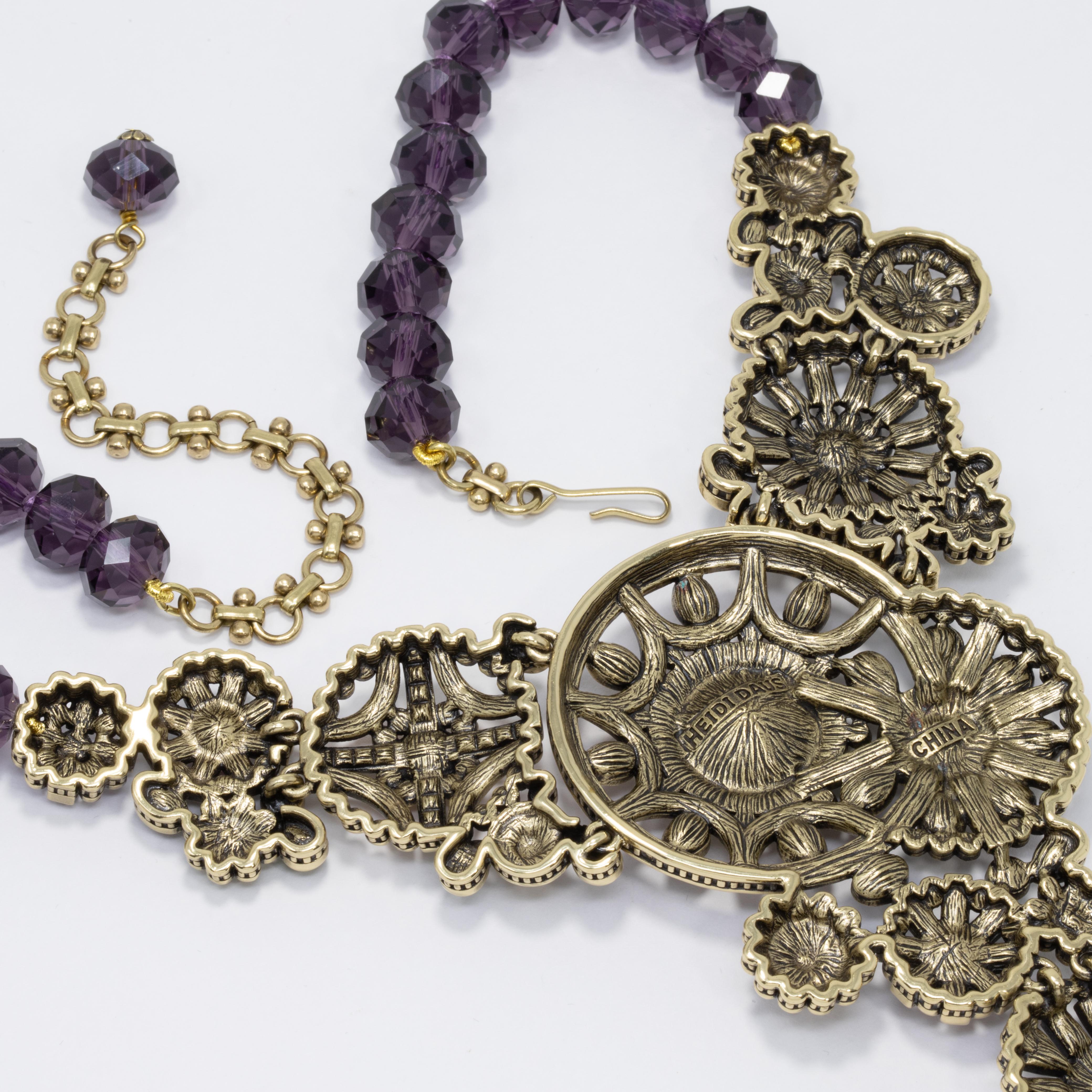 Collana con ciondolo grande di cristallo con caleidoscopio impreziosito di Heidi Daus In condizioni Nuovo in vendita a Milford, DE