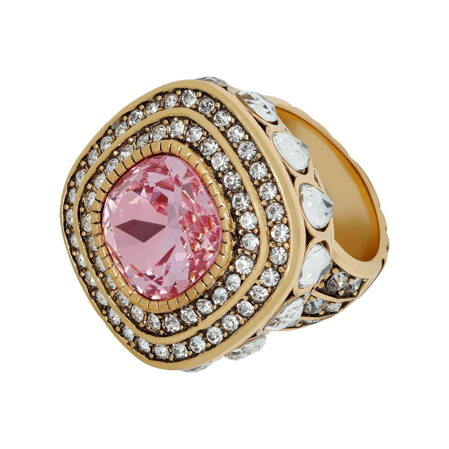 Women's or Men's Heidi Daus Enchante Magnetic Ring Set of 3 Pink Multi For Sale