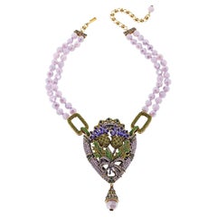 Heidi Daus Expression of Love 2-Strand Crystal Drop Necklace