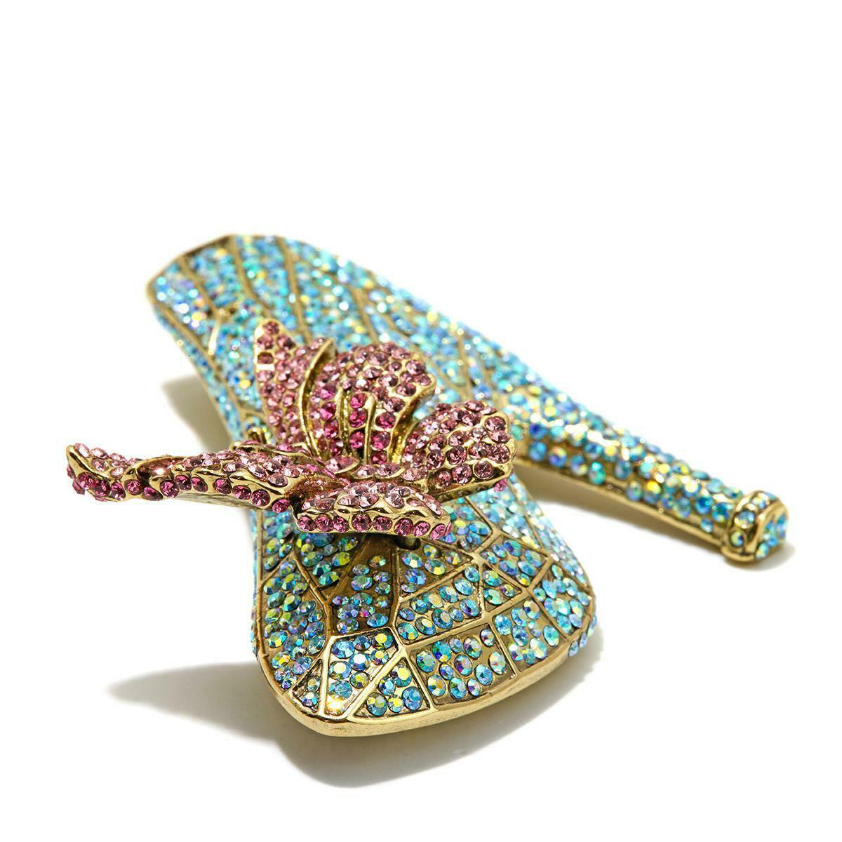 Modern Heidi Daus If the Shoe Fits Glass Slipper Pin the Cinderella Collection For Sale