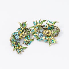 Orecchini a clip con pesce impreziosito da cristalli di Heidi Daus In the Swim