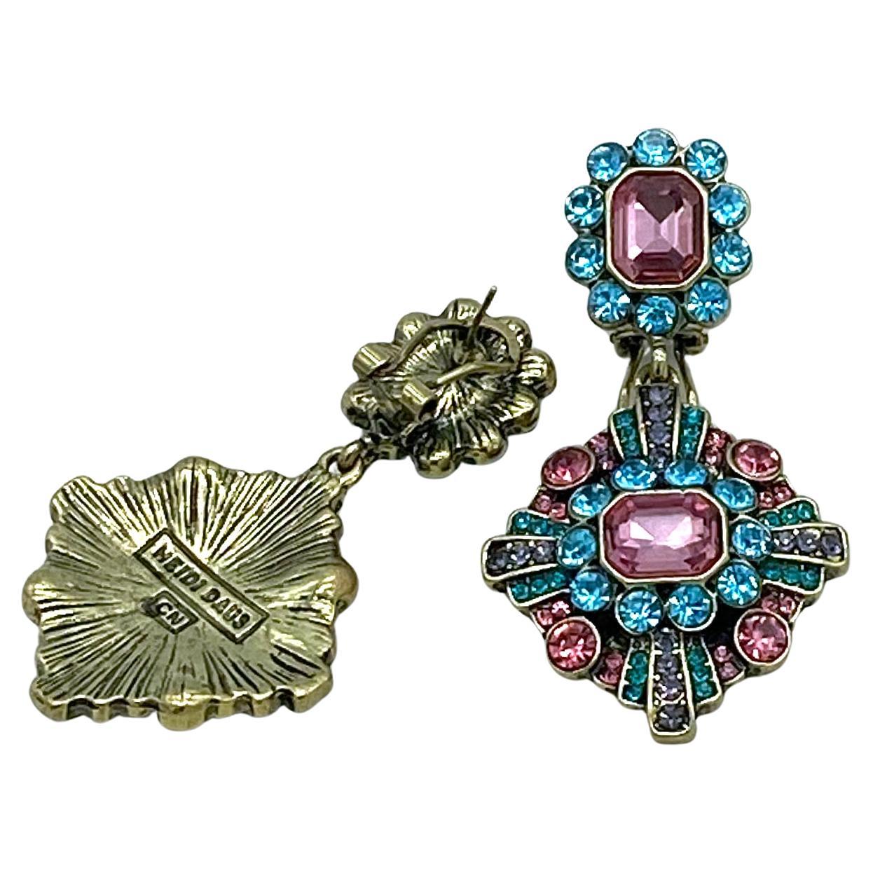 Heidi Daus Statement Drop Earrings In condizioni buone in vendita a Atlanta, GA