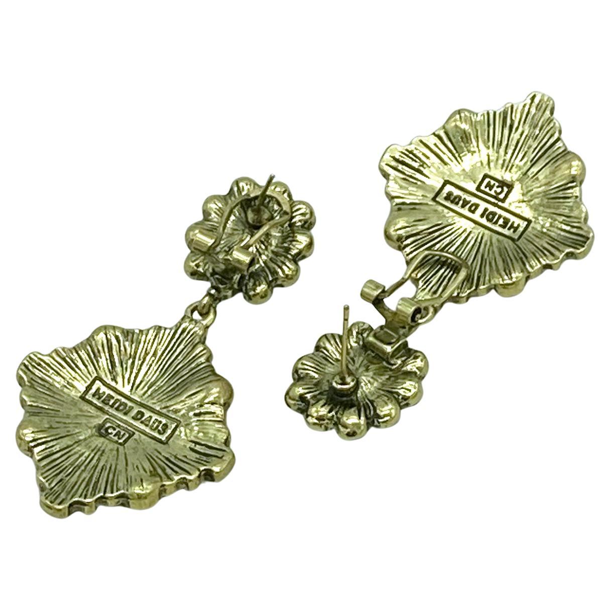 Heidi Daus Statement Drop Earrings in vendita 3