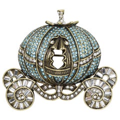 Heidi Daus "Your Carriage Awaits" Cinderella Inspired Crystal Brooch Pin