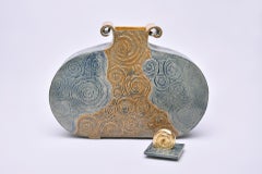 Handcrafted Urn - Spiral Ceramic Urn by Heidi Hartmann