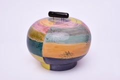 Urna in ceramica multicolore - realizzata a mano da Heidi Hartmann