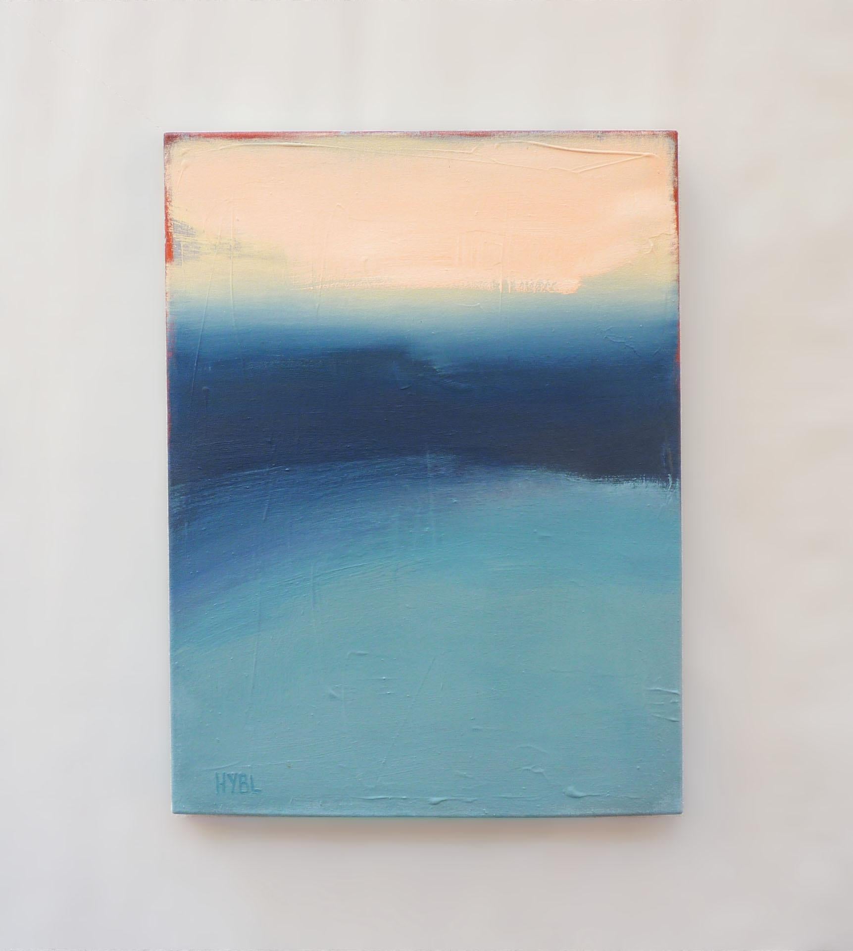 <p>Artist Comments<br>Artist Heidi Hybl paints an abstract seascape in a state of placidity. Hailing from the Big Sur Coast of California, she draws inspiration from the vast body of water. Heidi displays an interplay of the soft indistinct horizon